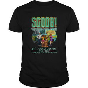 Scoob Where Are You 51St Anniversary 1969 Thank You For The Memories Shirt